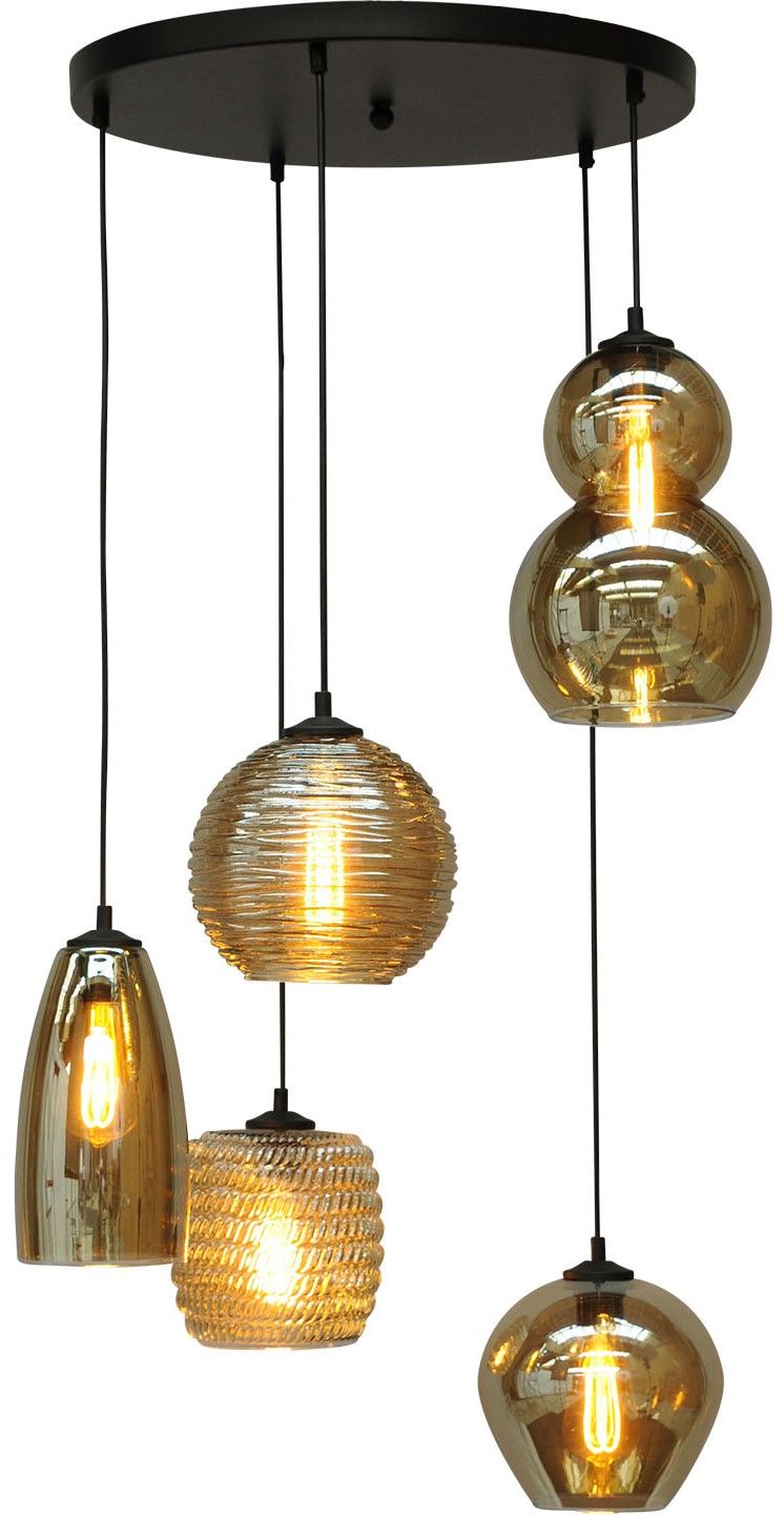 Hanglamp 2262-05-50-5-05-1236 Quinto Smoke ⌀50  cm