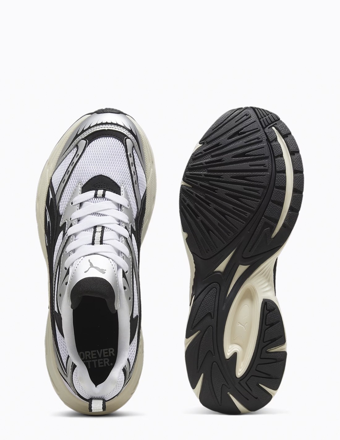 puma Sneakers Mixtes Morphic Retro Blanc/Noir