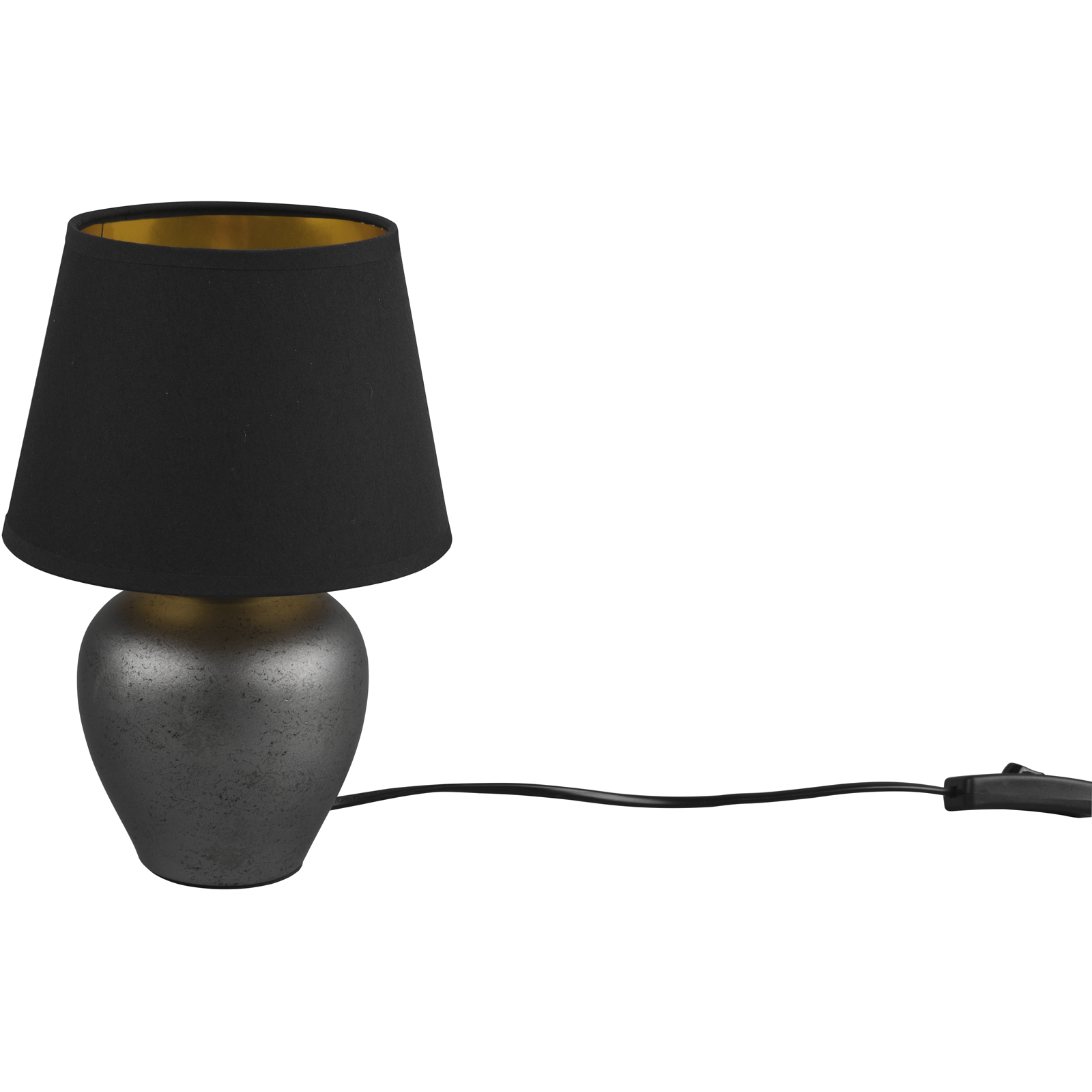 Tischleuchte - schwarz-anthrazit - 26 cm hoch