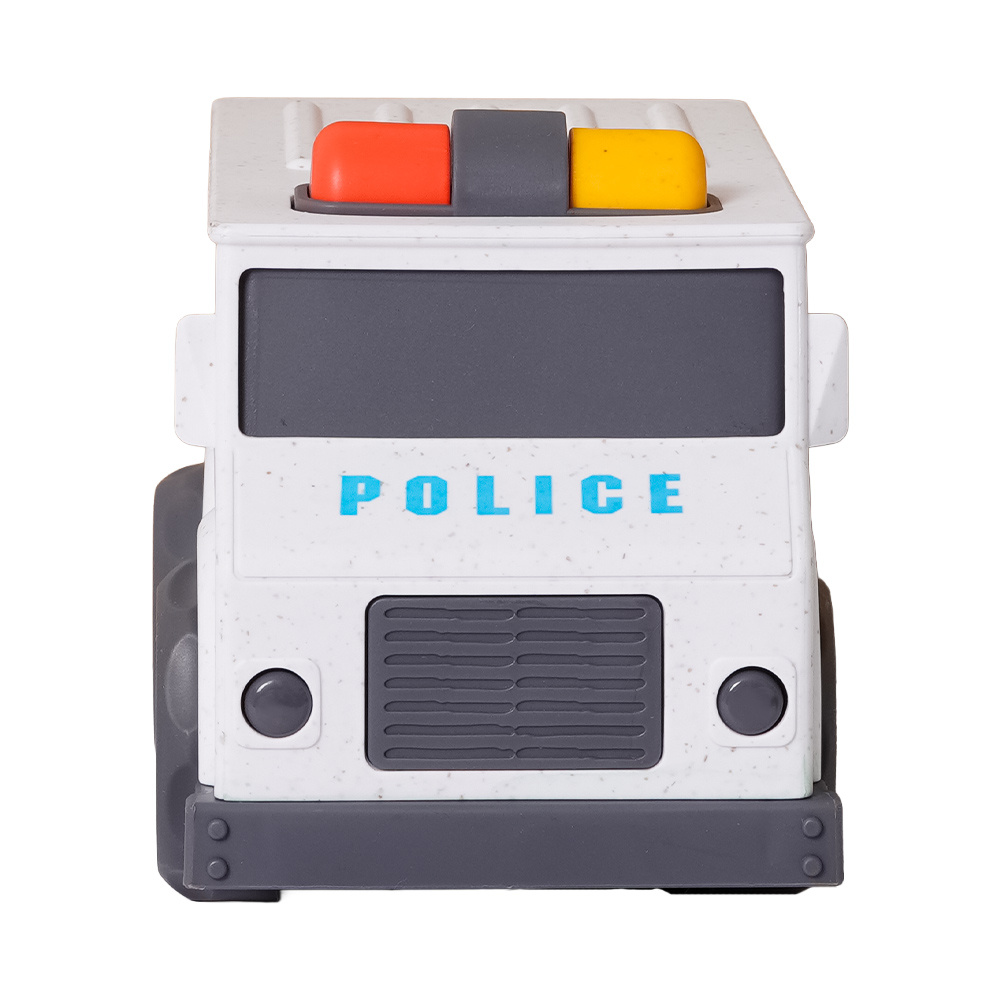 Speelgoedtopdeals BIOplastic Blokwagen Politiewagen - 15 cm
