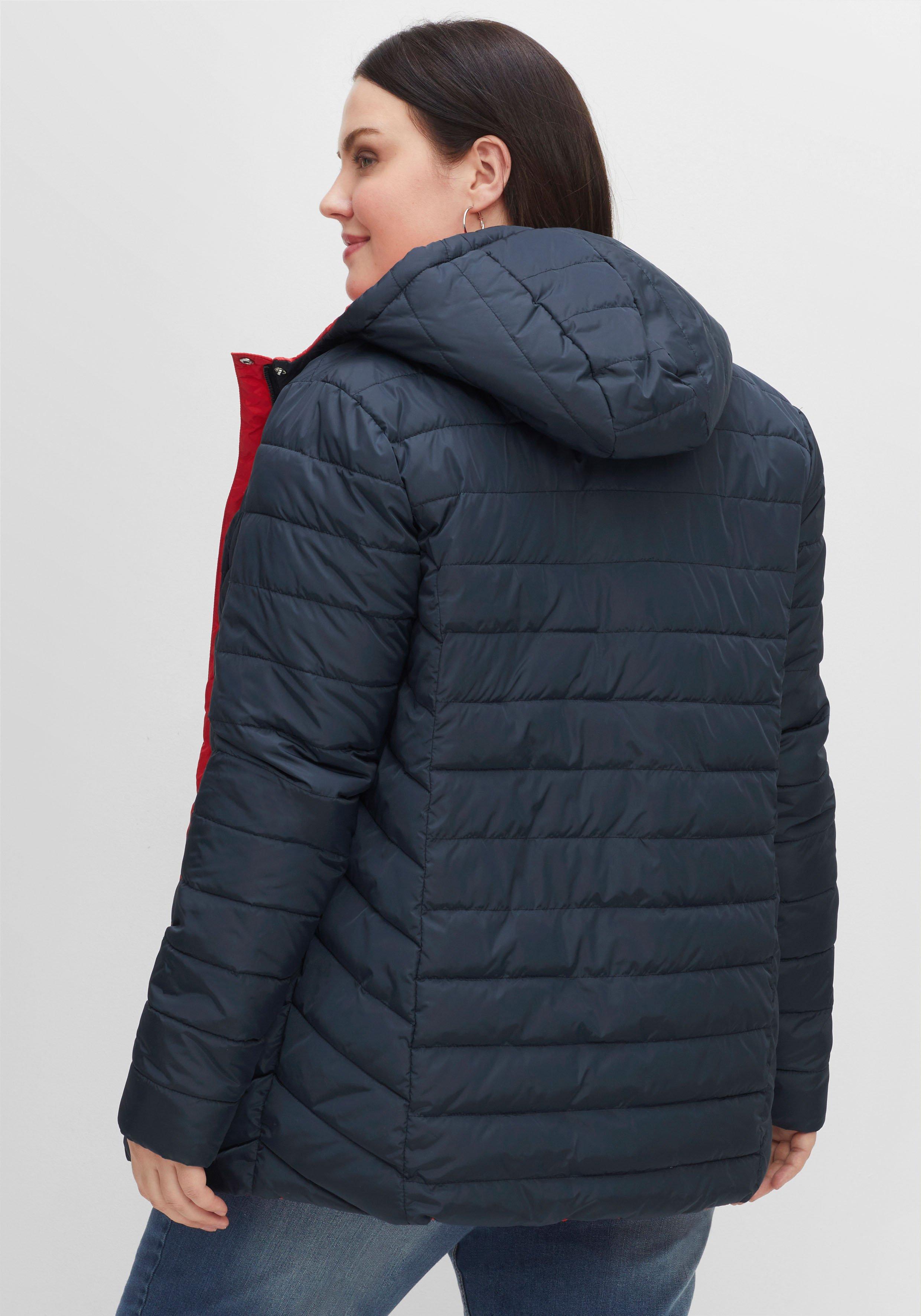Wendejacke mit Kapuze, beidseitig tragbar
