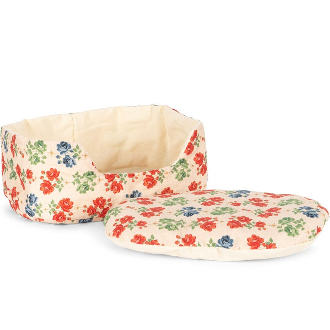 Konges sløjd knuffelpuppy met mand - madeleine - 28 cm