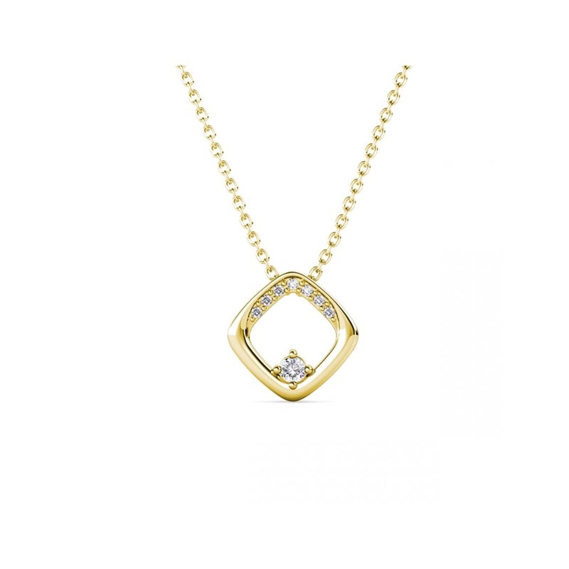 Pendentifs Adelise - Doré et Cristal