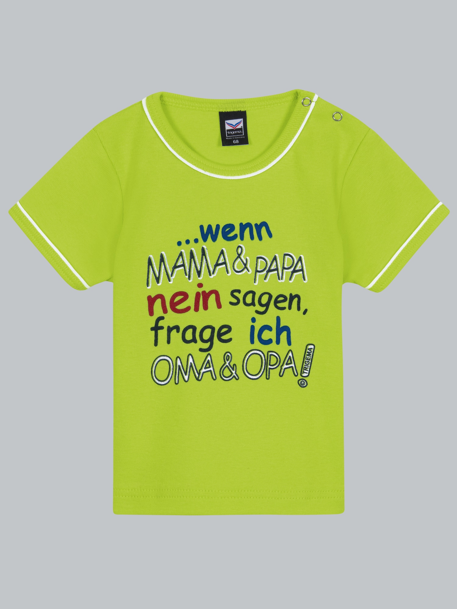 Shirt Feinripp Oma & Opa Lemon