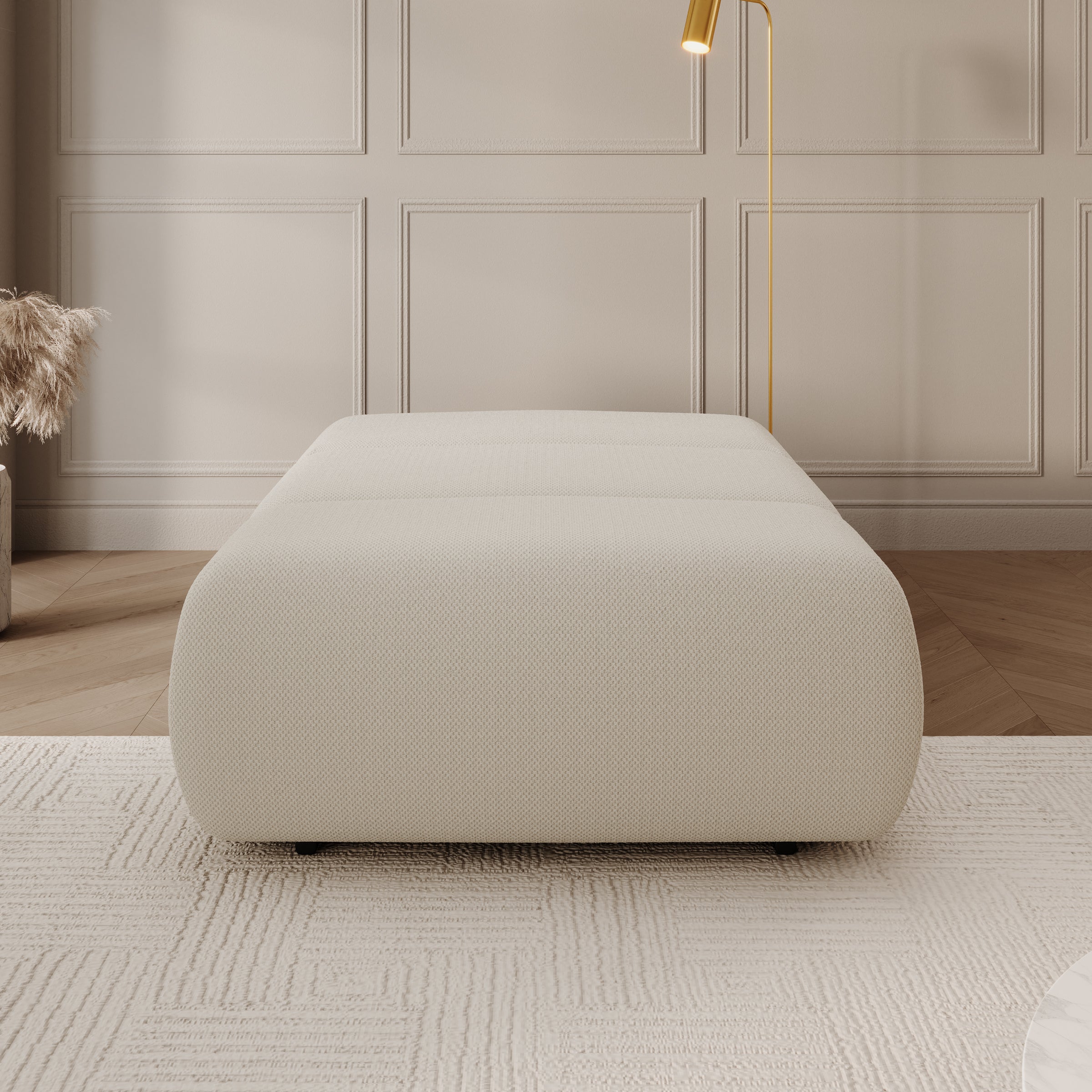 Dolo - Fauteuil - Stof beige - 98x129x82 cm