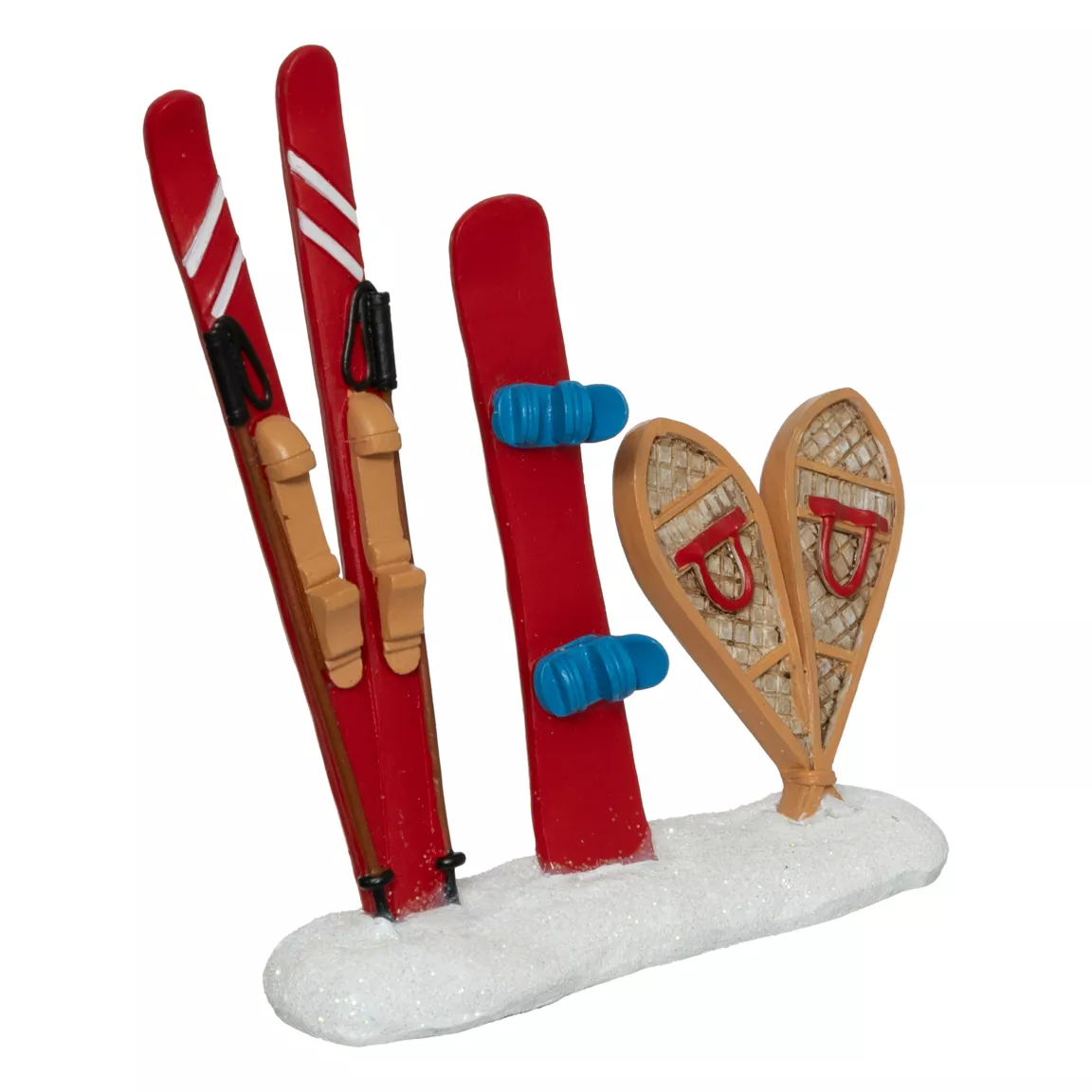 Lot de 3 accessoires (H10 cm) Sport d'hiver pour village