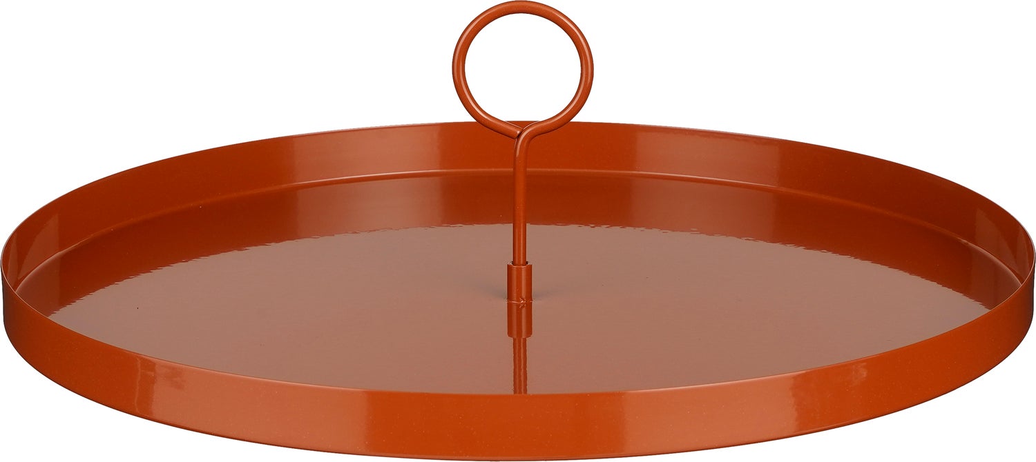 Mica Decorations decoratiebord Aston bruin D 40 H 12 cm