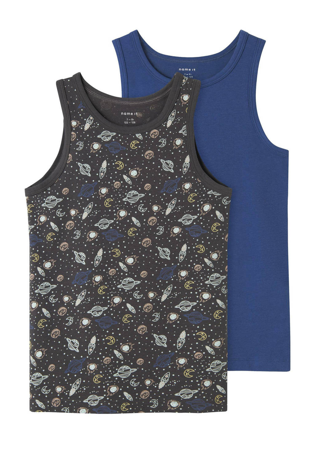 hemd NKMTANK - set van 2 donkergrijs/blauw