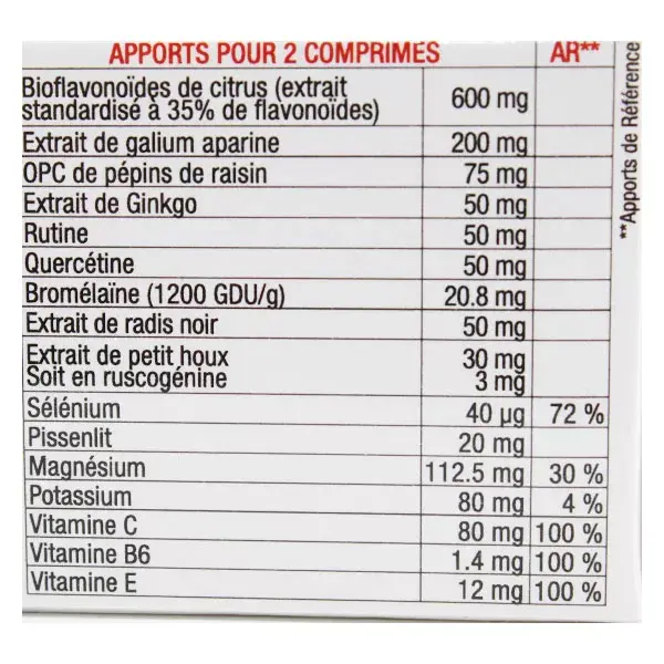 3C Pharma LymphaVeine 60 comprimés