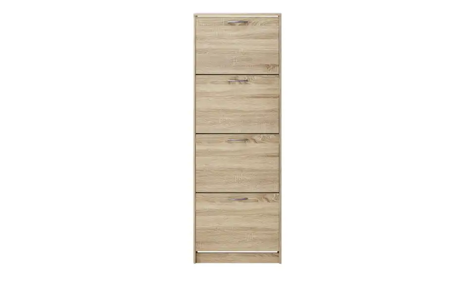 Schuhschrank  Valletta Eiche sägerau (Nachbildung), Eiche Sonoma (Nachbildung) 16 Paar Schuhe