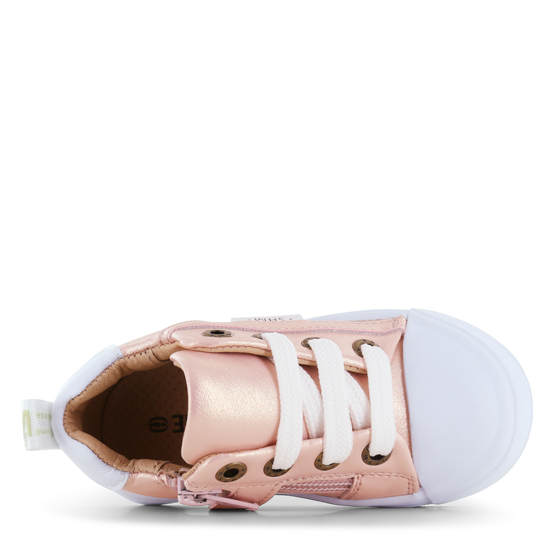 Shoesme shiny roze sneaker Microleer | Meisjes schoenen