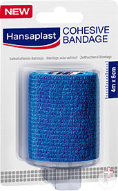 Hansaplast Bande Cohésive 4m x 6cm Bleue 1 Pièce