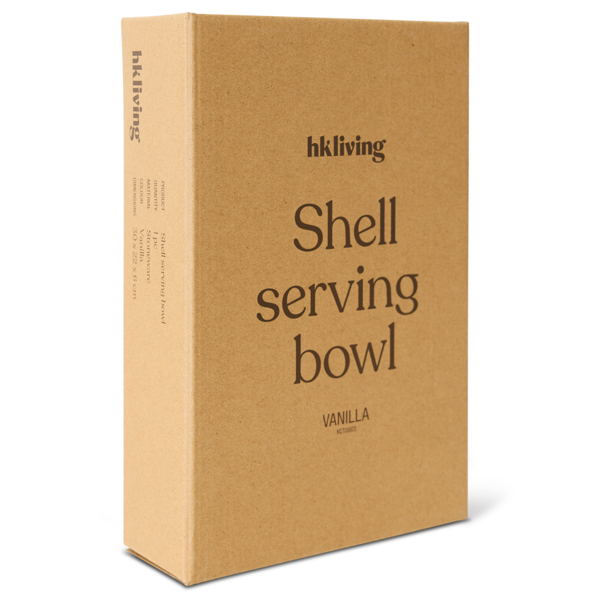 Schaal Shell Serving vanille
