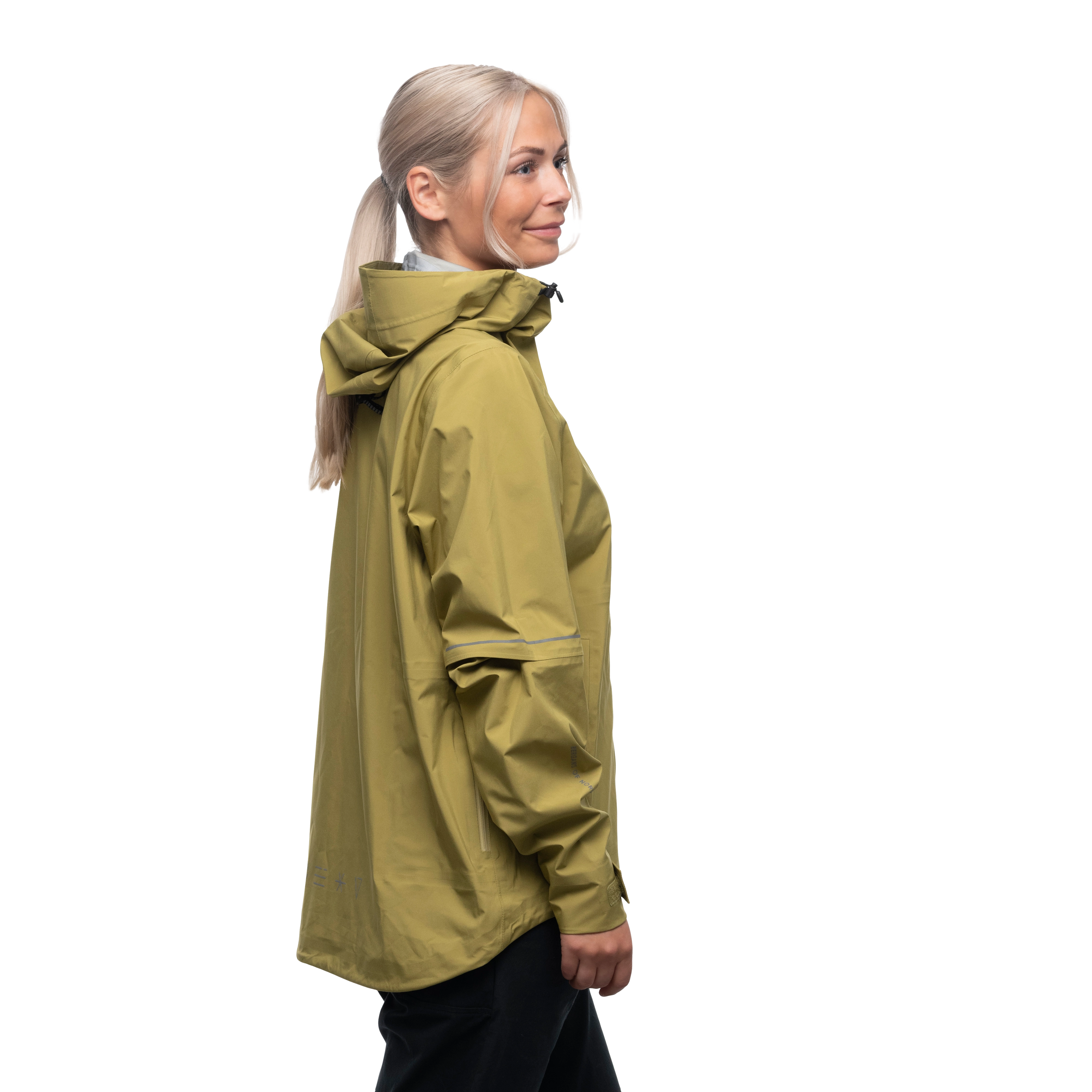 Oslo Urban Rain Shell Jacket Women Olive Green