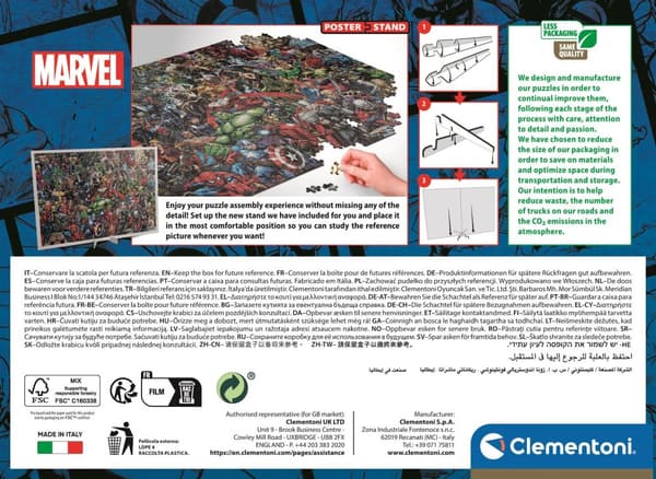 Pussel Impossible Marvel Avengers 1000 bitar, Clementoni
