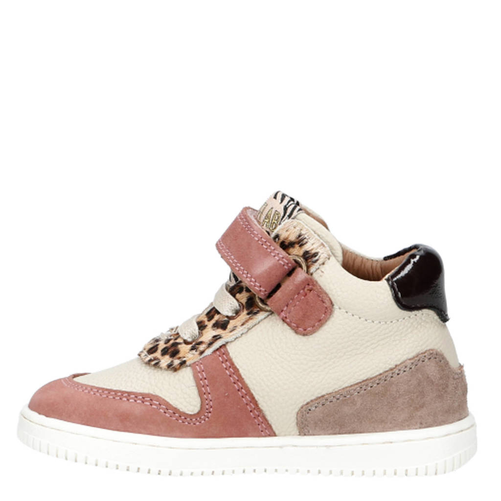 Develab leren sneakers oudroze