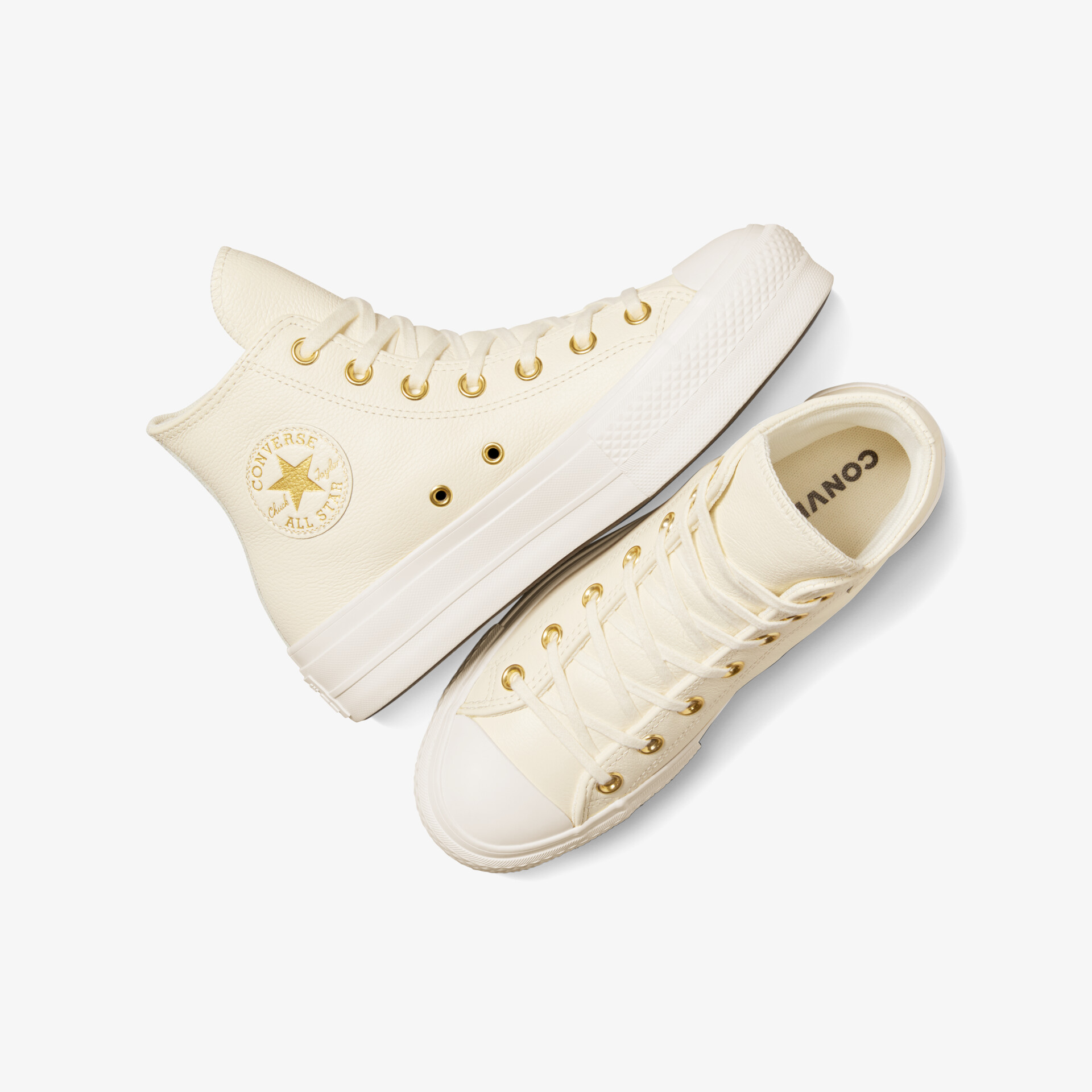 CONVERSE Lift Platform Damen Sneaker High beige