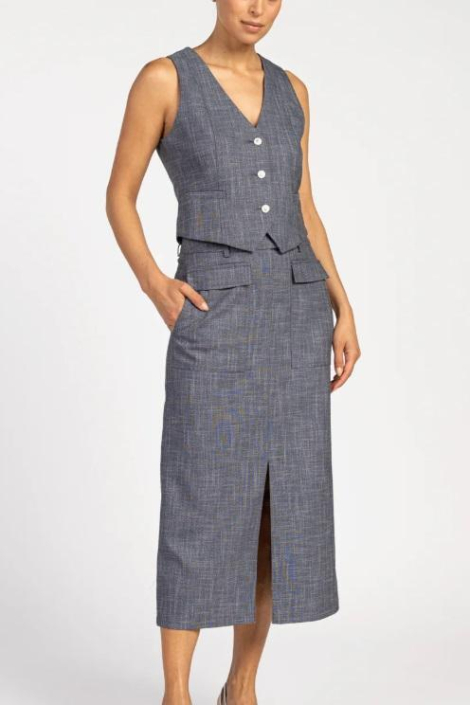 Aaiko blauwe dames rok