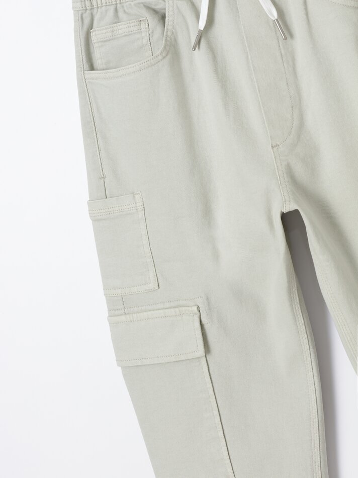 Calça jogger cargo - Off-white