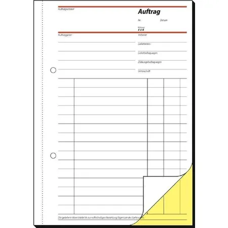 Sigel Auftrag A5, 2 x 40 Blatt