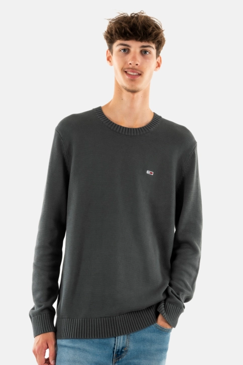 Pull leger tommy jeans slim essntls pub new charcoal