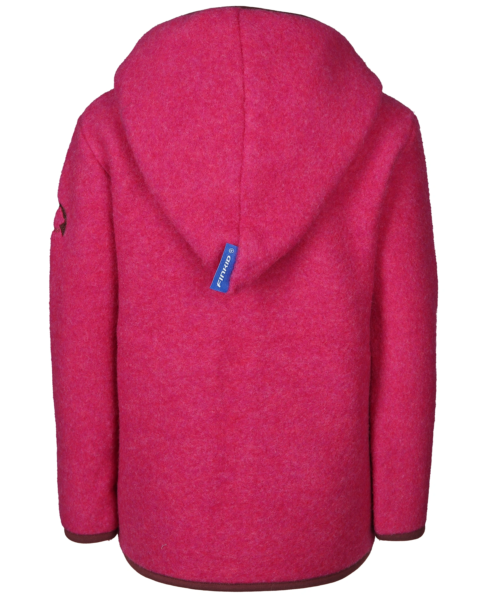 Woll-Fleecejacke LUONTO WOOL in raspberry/sable