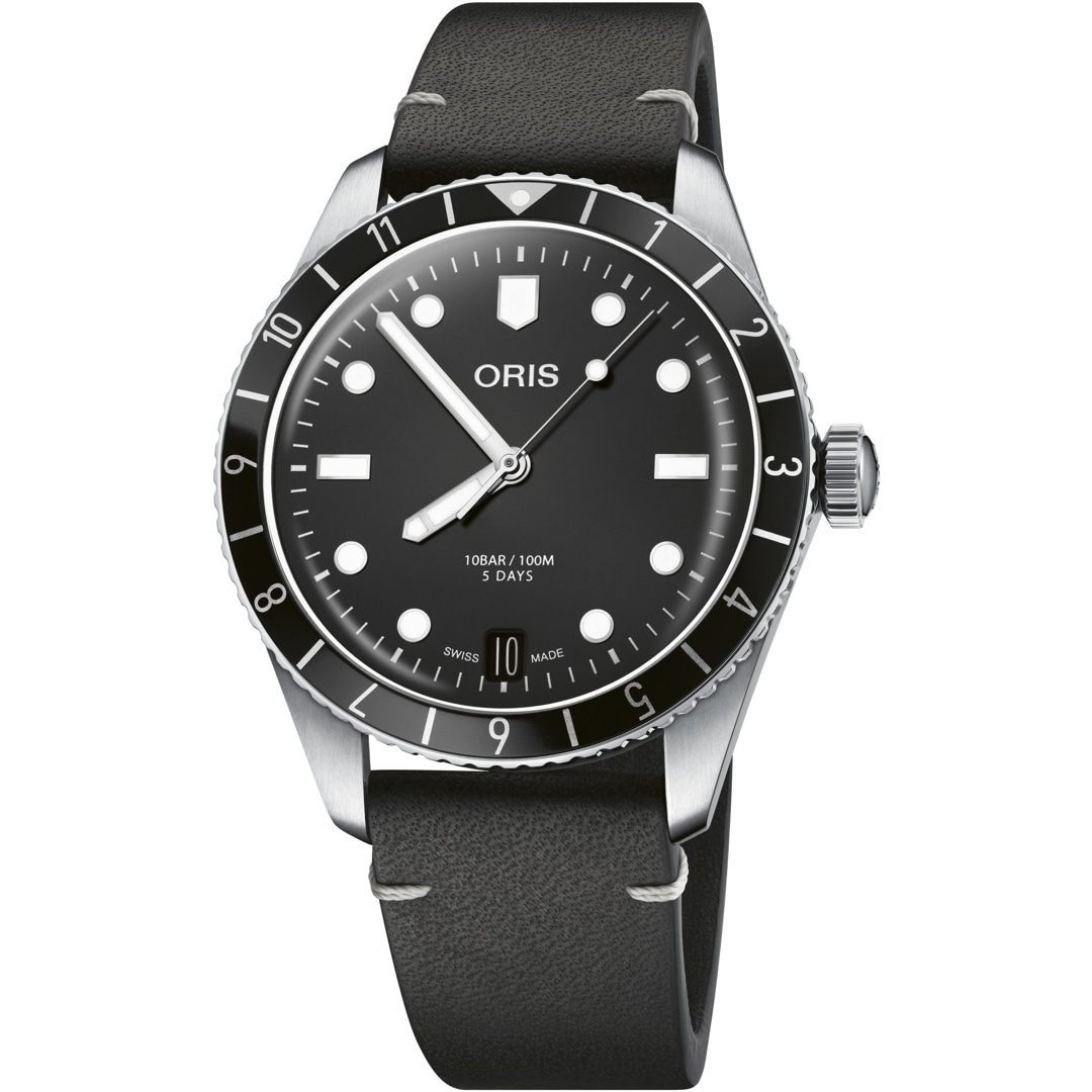Oris Divers Sixty-Five 12H Calibre 400 auf Lederband