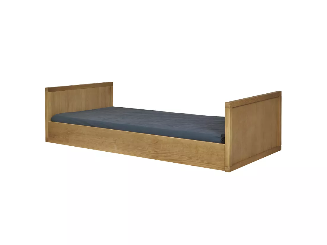 Lit banquette avec matelas 90x190 cm bois massif bois MARLEY