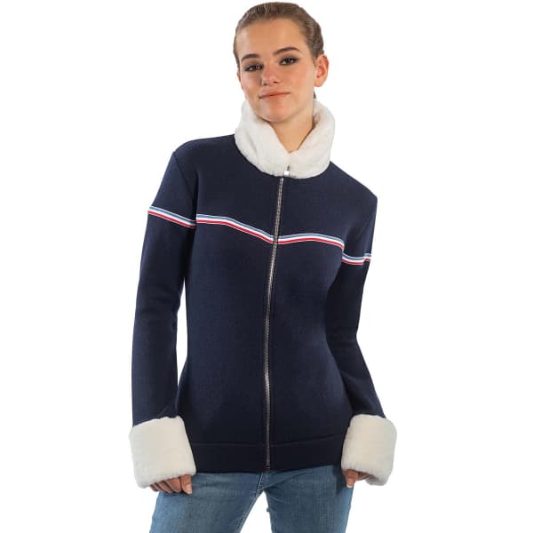 Veste polaire SKIDRESS CATHERINE MARINE/BLANC