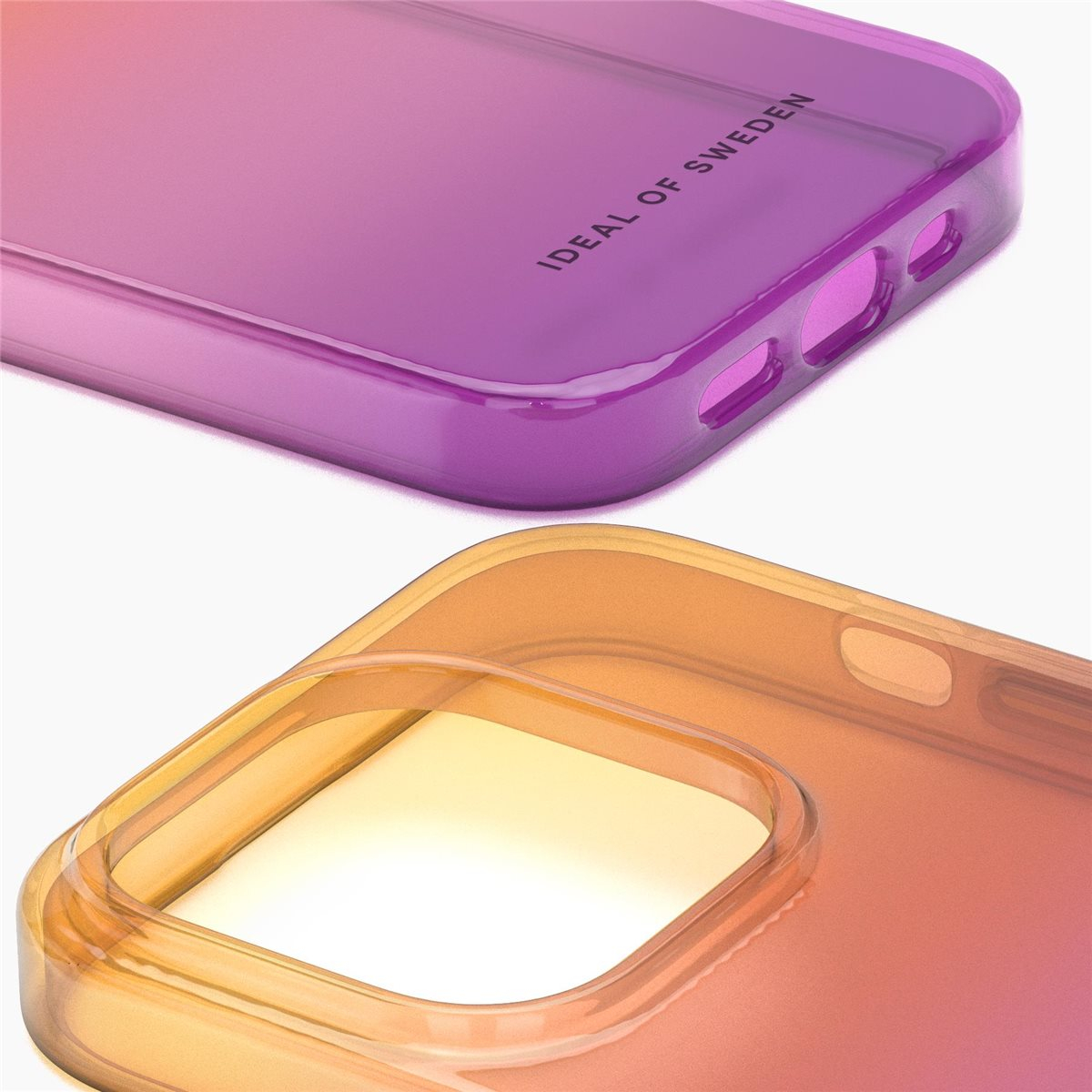 iPhone 14 Pro Hardcase Hülle Clear Case Recycled (IDCLCSS23-I2261P-466) - Vibrant Ombre