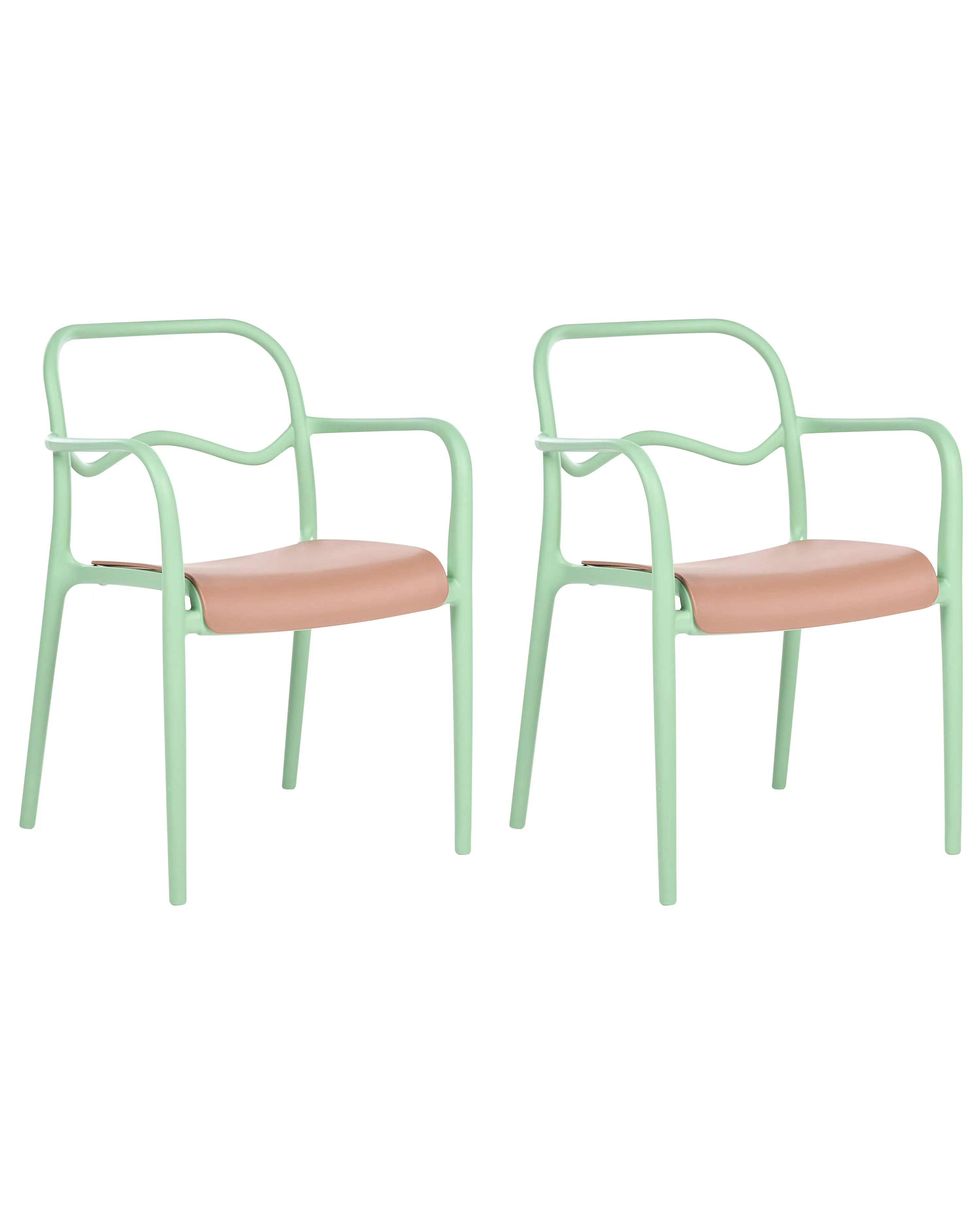 Set van 2 tuinstoelen THASOS Synthetisch materiaal Groen