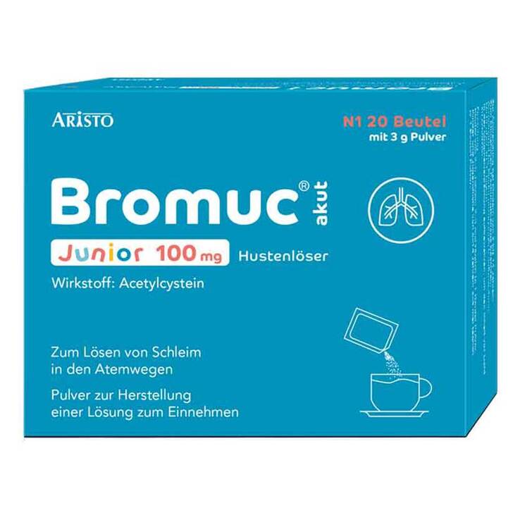 Bromuc akut Junior 100 mg Hustenlöser , 20 St