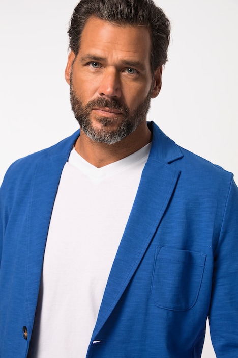 Sweat-Sakko, Flamm-Sweat, Revers, aufgesetzte Taschen