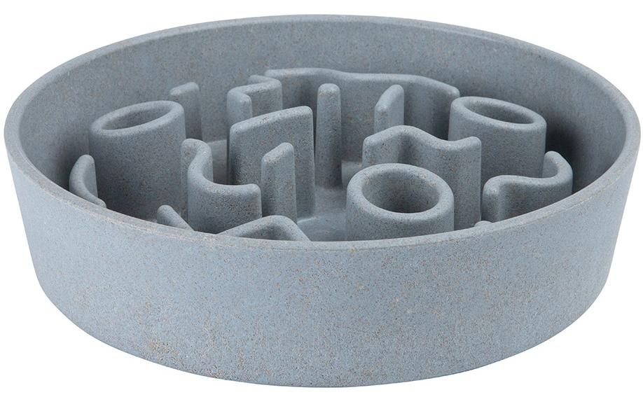 Bambusnapf Bamboo Dog Slow Feeder Ø 21 cm, Ice-BlueAnti-Schling-Napf aus Bambus