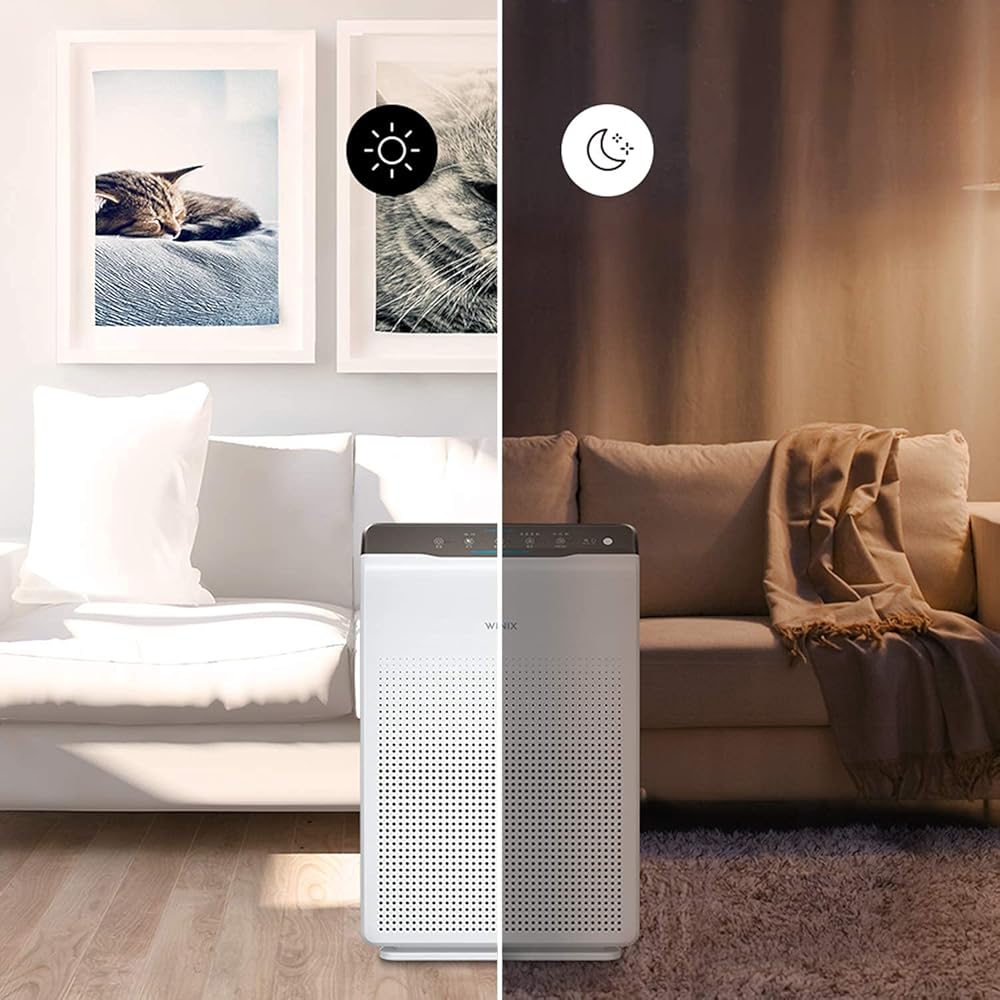 Winix Purificateur d'air Zero, CADR 390 m³/h, (jusqu'à 99m²) HEPA H13 et Technologie PlasmaWave. Réduit à 99,999% pour Les Salons et Bureaux, Blanc : Cuisine et Maison