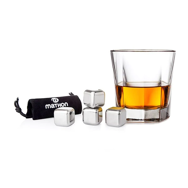 Set 4 glaçons magiques rafraîchissants en inox Mathon