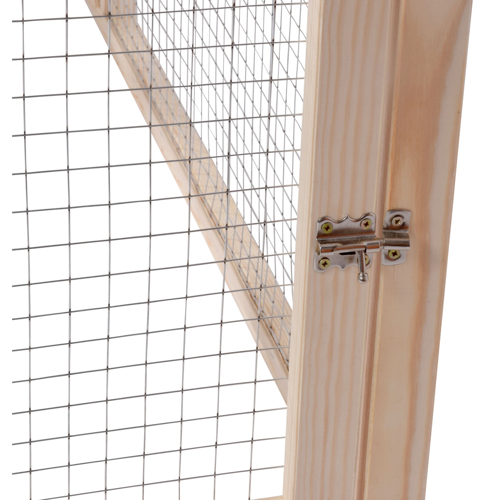 Dobar Freilaufgehege aus Holz, Aufklappbares Kaninchengehege mit Tür