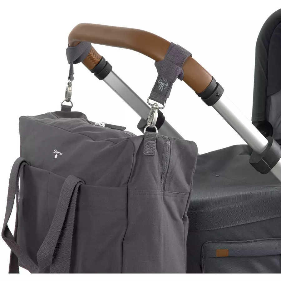 LÄSSIG Wickeltasche Green Label Cotton Essential Bag anthrazit