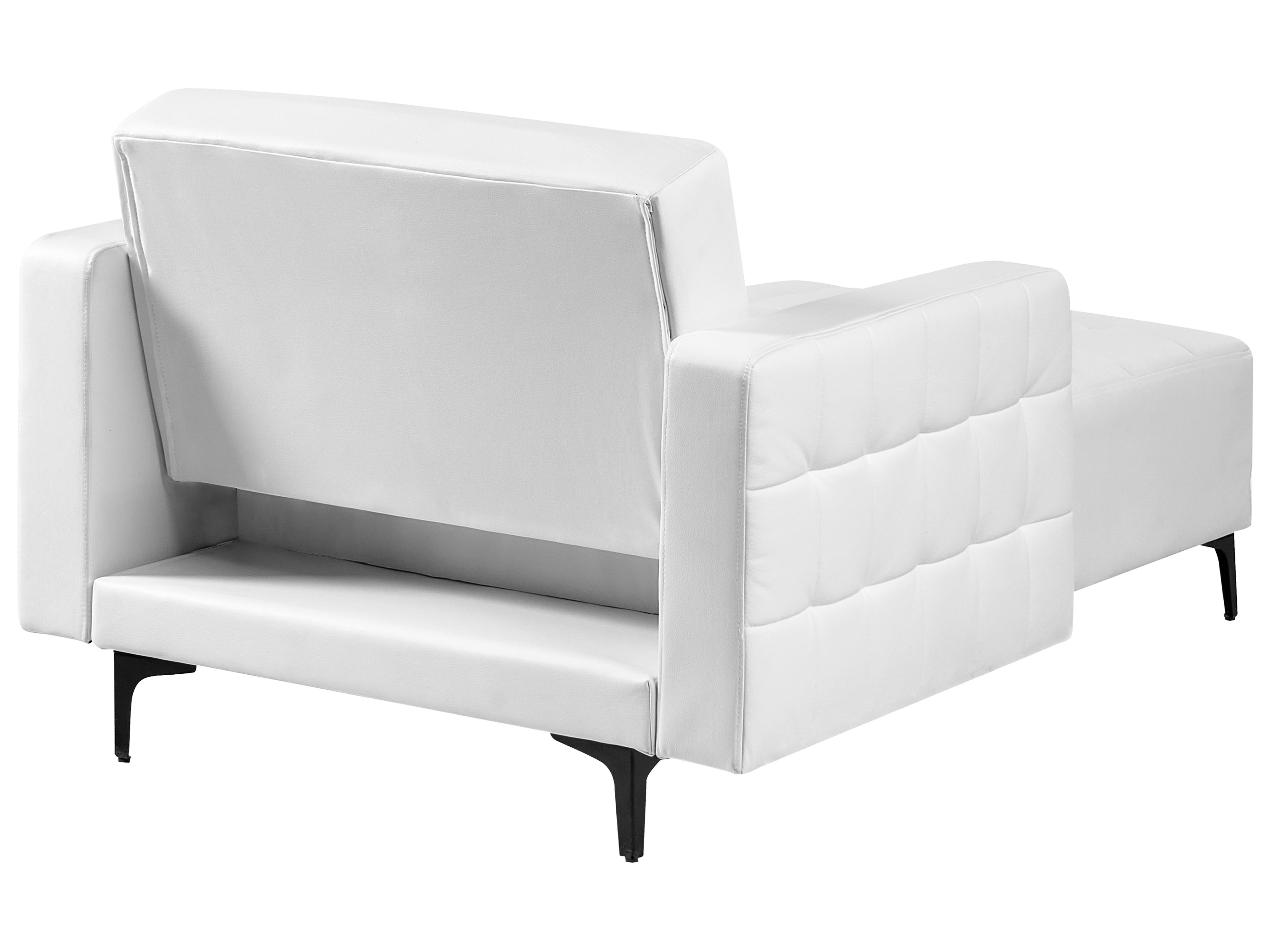 Chaise longue ABERDEEN Kunstleer Wit