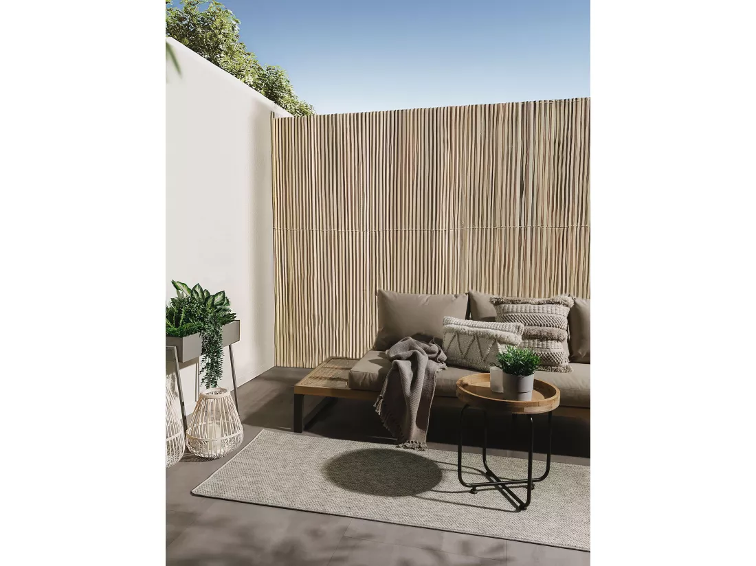 Tapis d'extérieur & intérieur Iowa Gris clair 80x300 cm
