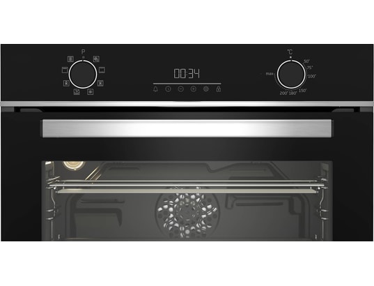 BEKO - Four encastrable catalyse BBCM13300XC Compact 48 litres, cuisson 3D, Rail