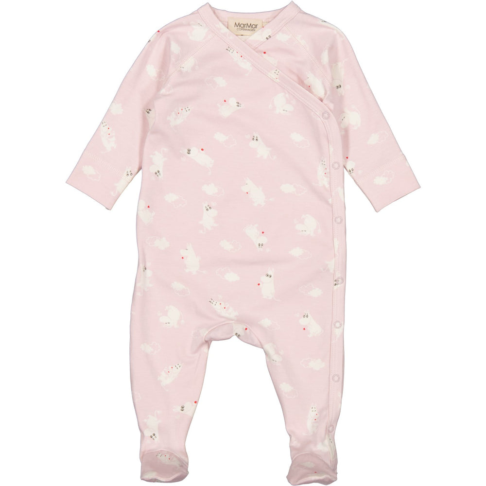 Køb MarMar New Born Modal Smooth Print Rose Moomin Rubello Romper