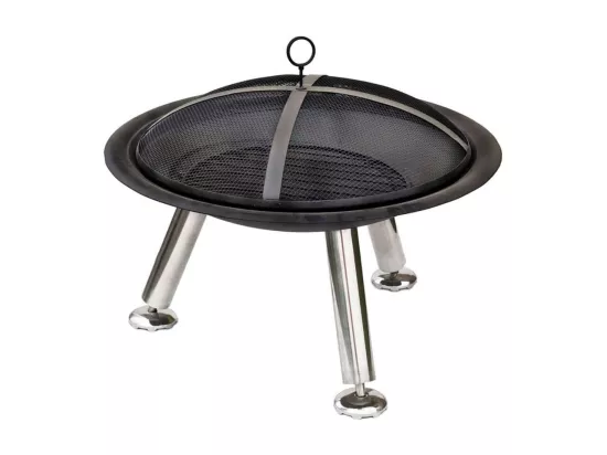Vasque à feu Chicago Noir Acier 75 cm 85013