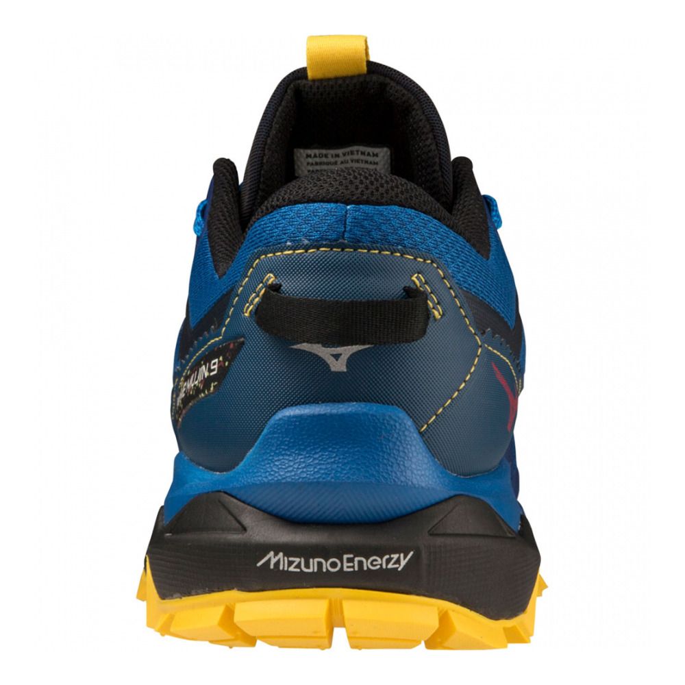 Mizuno WAVE MUJIN 9 - Chaussures trail Homme snorkel blue/blueopal/solarpower