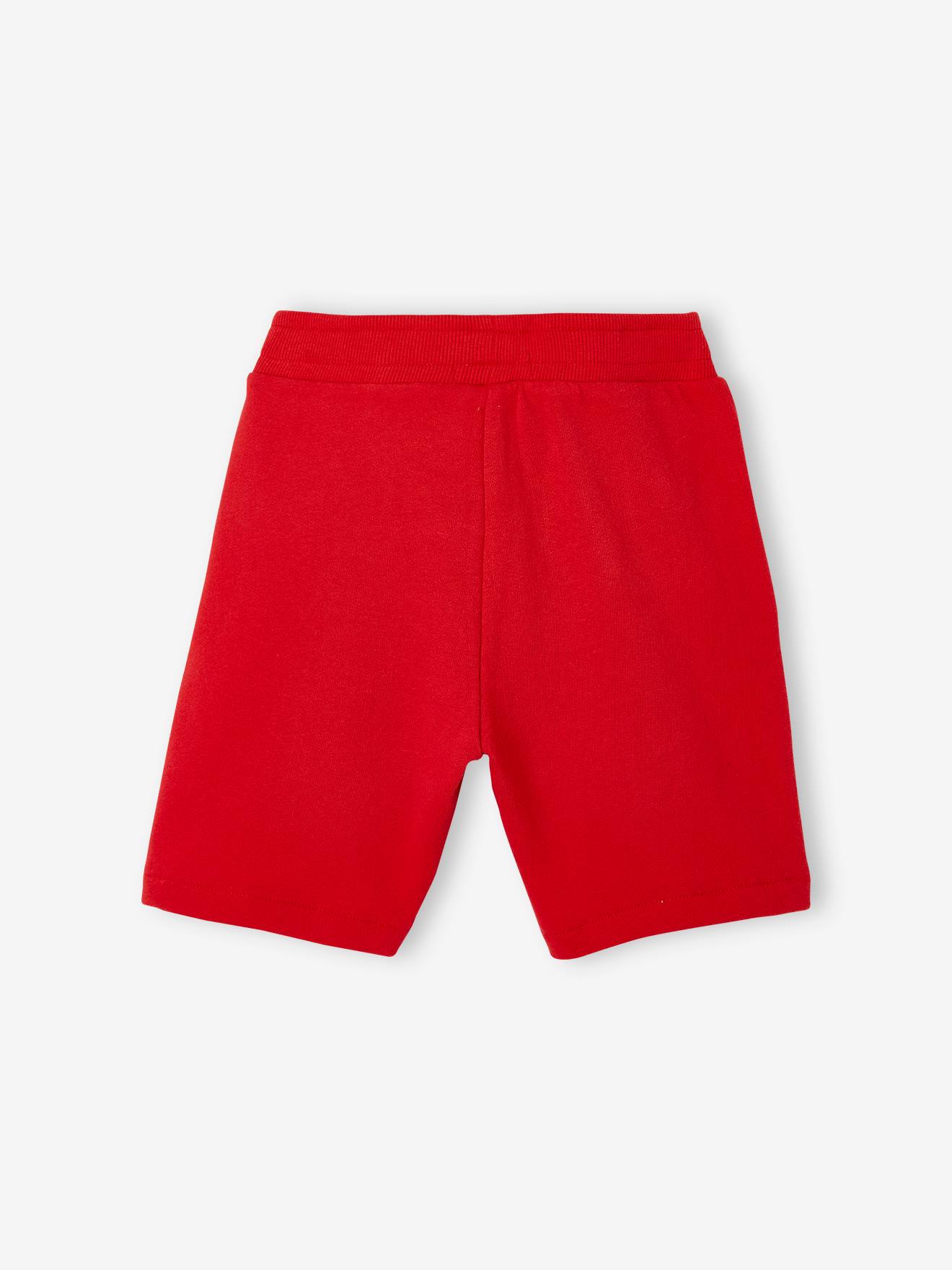 Conjunto de 2 bermudas de lã polar bicolor pretas/multicoloridas para meninos