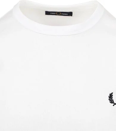 Fred Perry Ringer T-Shirt Wit M3519-100 Ringer kopen