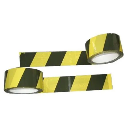 W.Heckmann Markierungsband schräg schraffiert schwarz-gelb 50mmx66m
