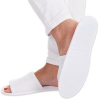 Chaussons jetables SAFETY, ouvert, blanc