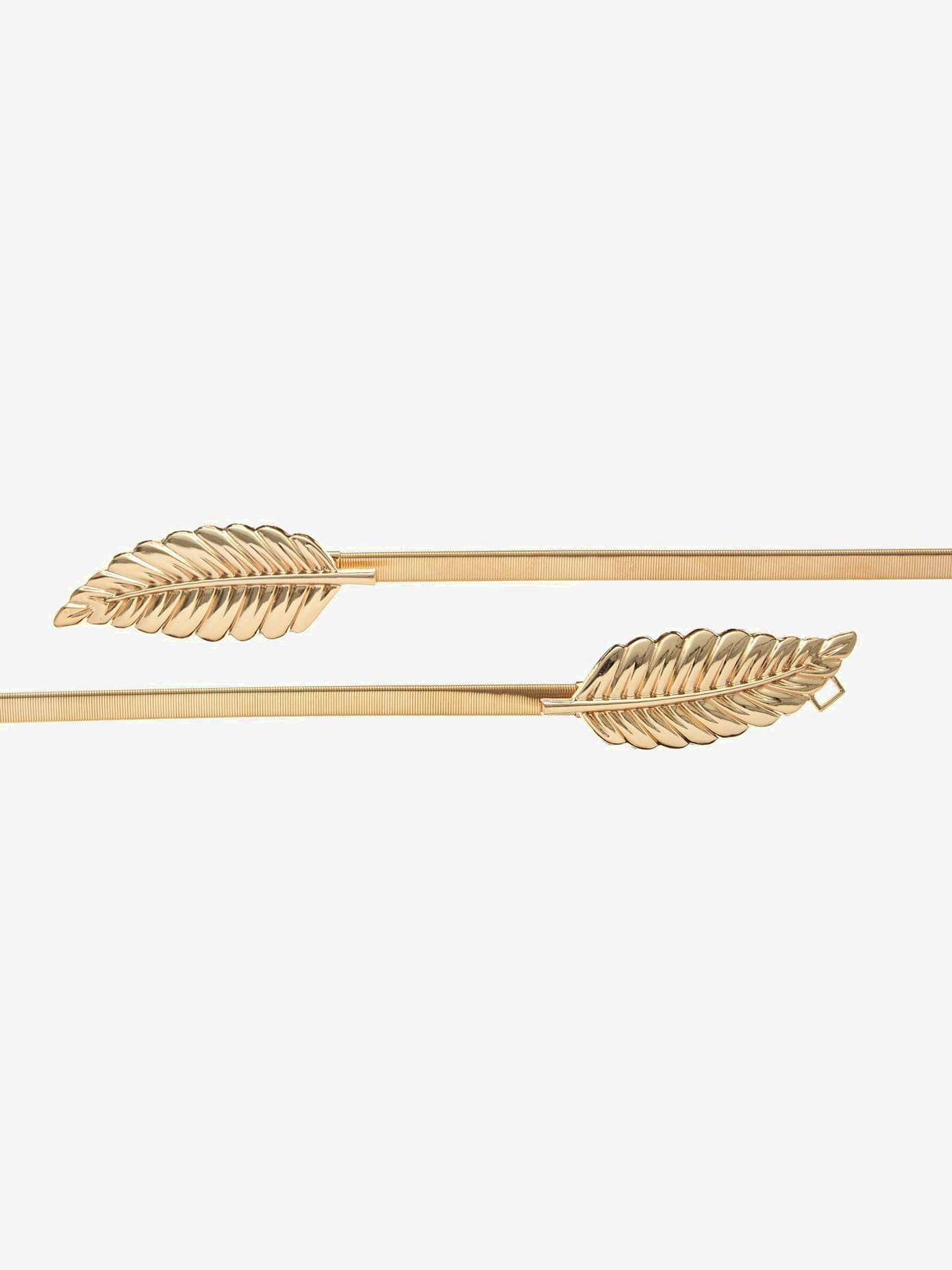 Ceinture décorative et extensible avec boucle plume tendance