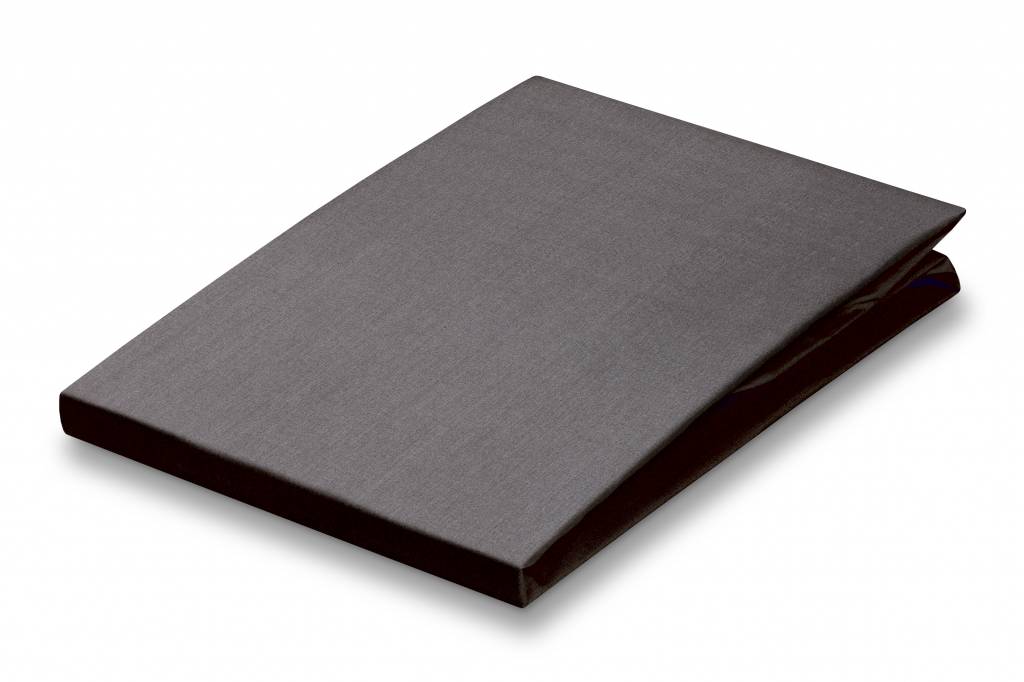 Satin Soft Hoeslaken Anthracite | 160 x 200 cm | Grijs | Satijnkatoen